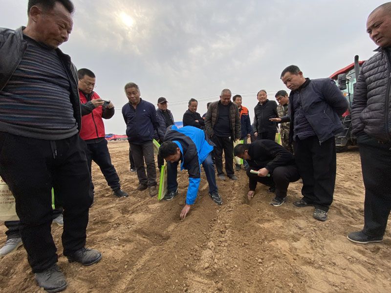 山東奧龍參加陽(yáng)谷縣高性能播種機演示現場(chǎng)會(huì )
